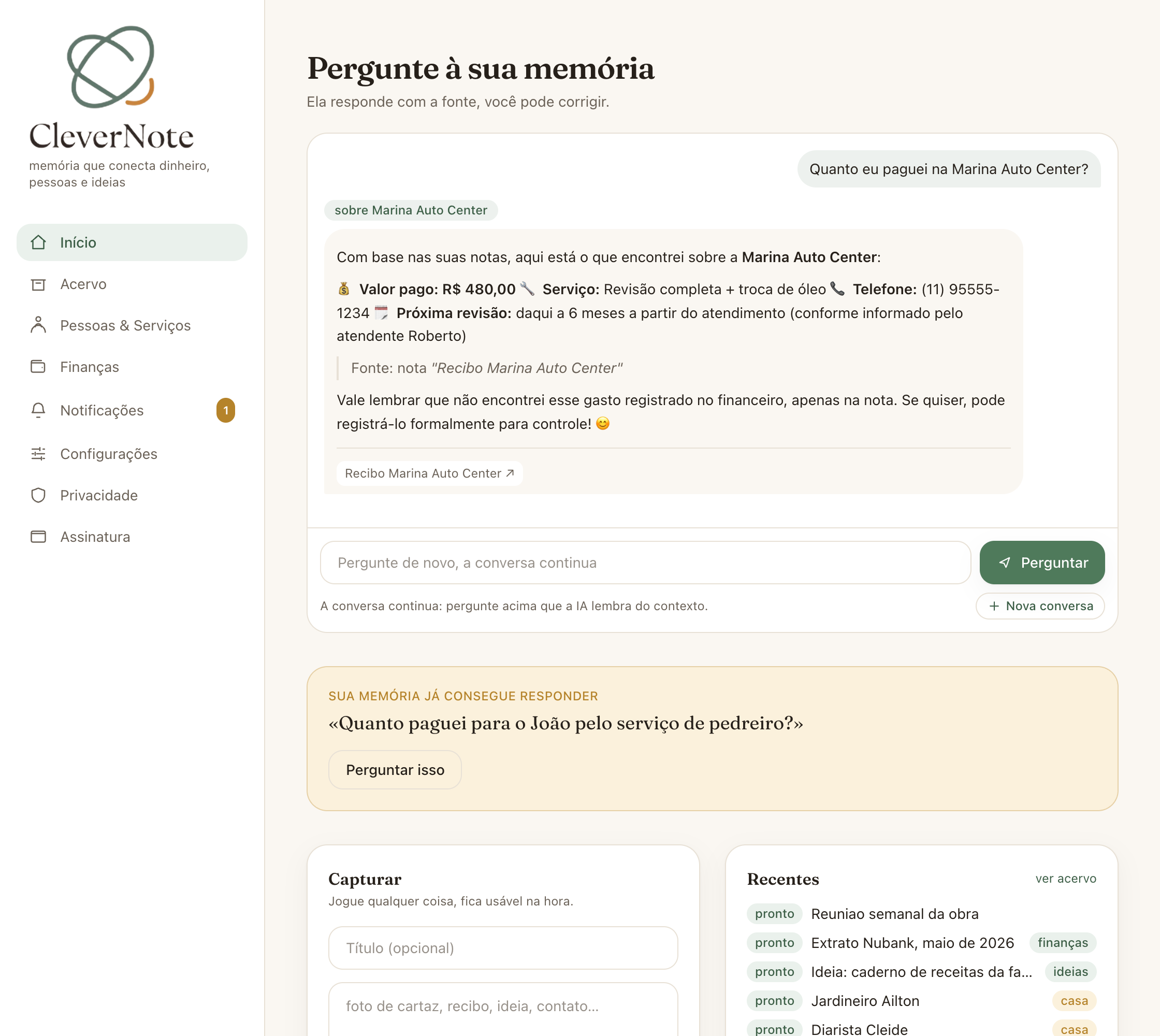 Chat respondendo com a nota fonte citada
